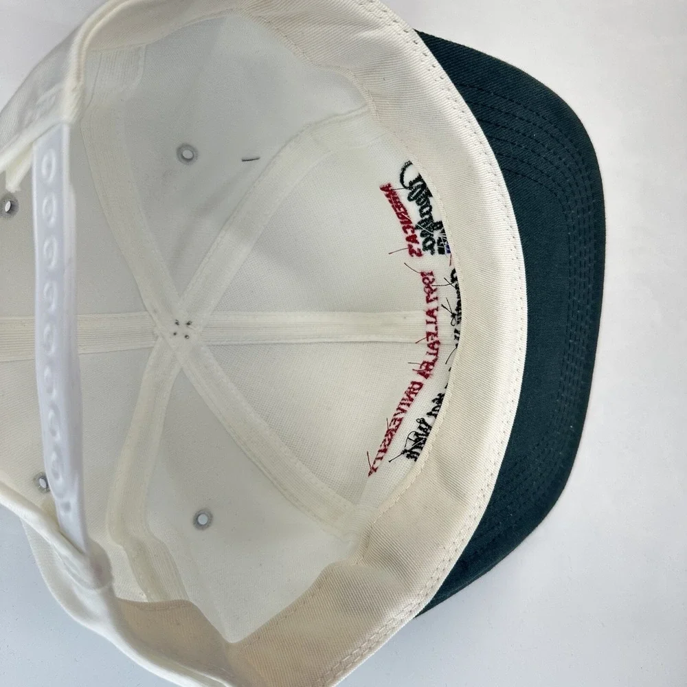 K-Products Americas Alfalfa University 1997 Hat Off White Snapback Embroidered